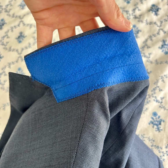 Boys Crewcuts Ludlow 100% Italian Wool blue suit set with tuxedo shirt sz 12 - Picture 10 of 10